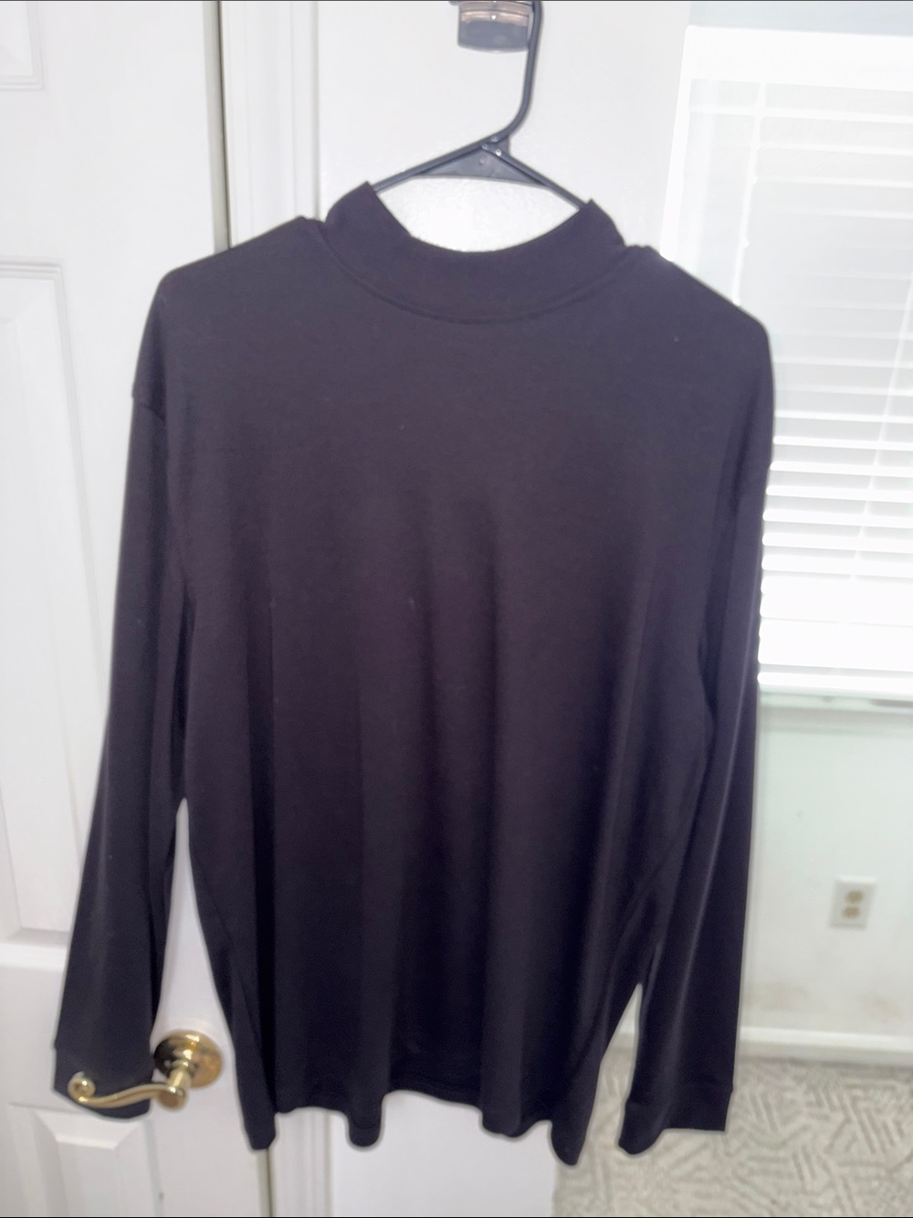 croft & barrow Black Turtleneck Men's Sweater
